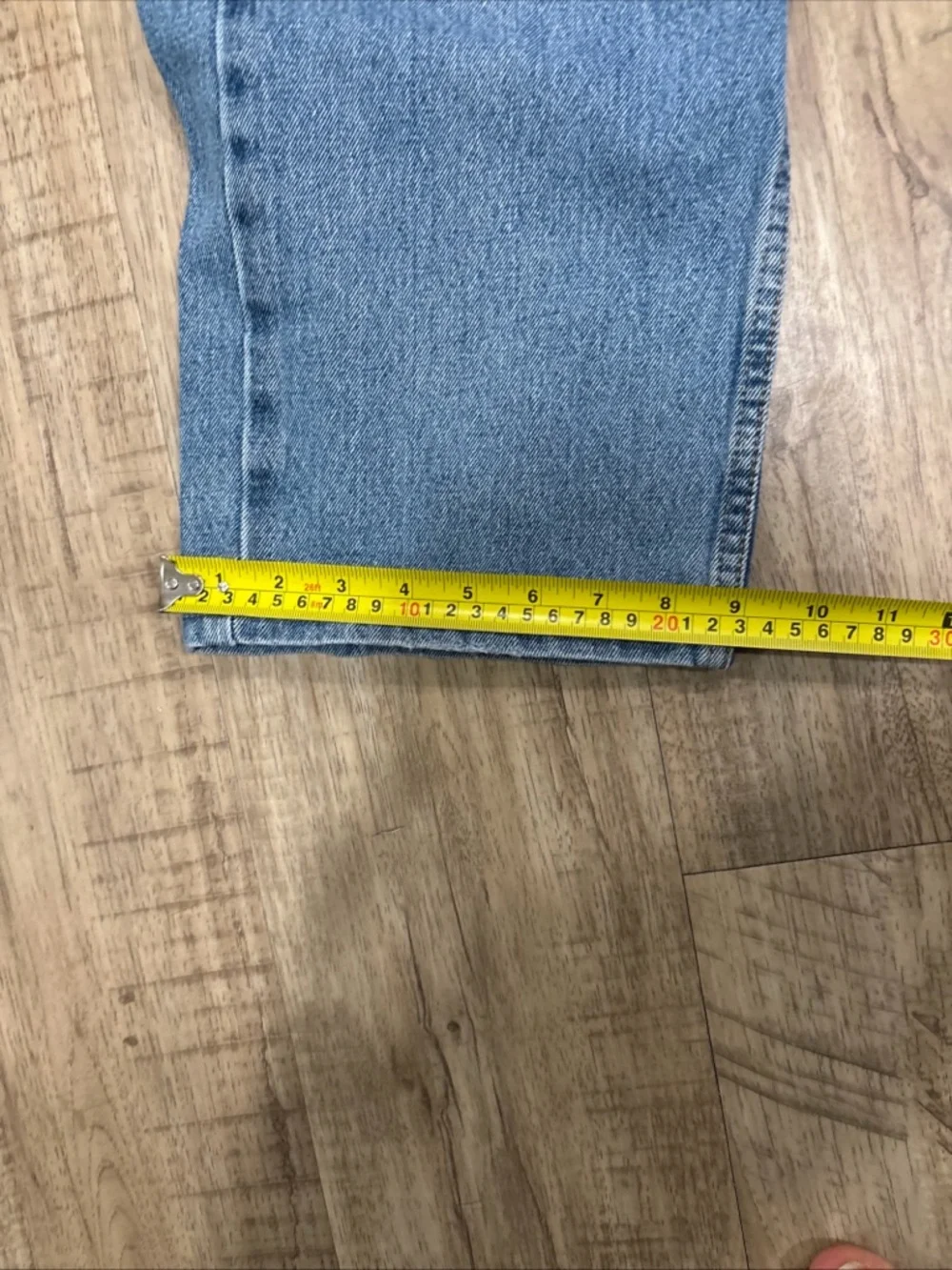 Levi's Men's Light Blue Straight‑Leg Jeans with Leather Patch - Picture 9 of 9